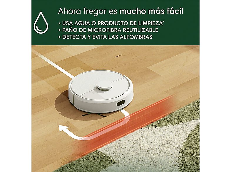 Robot friegasuelos - iRobot Roomba® 105 Combo Y311240, 12.8V, 200 ml, Autonomía 2h, Blanco — foto 5