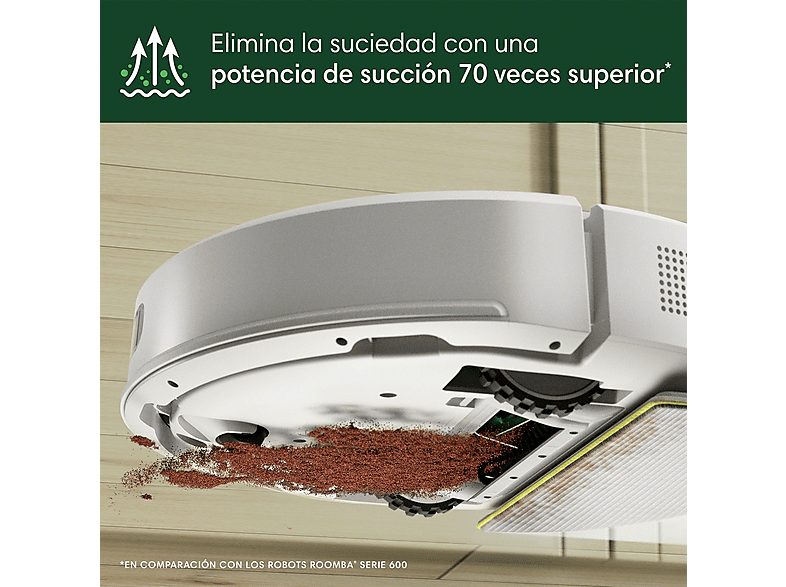 Robot friegasuelos - iRobot Roomba® 105 Combo Y311240, 12.8V, 200 ml, Autonomía 2h, Blanco — foto 6
