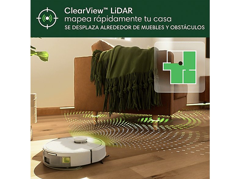 Robot friegasuelos - iRobot Roomba® 105 Combo Y311240, 12.8V, 200 ml, Autonomía 2h, Blanco — foto 7