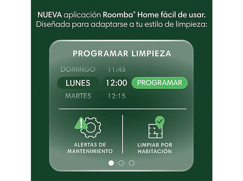 Robot friegasuelos - iRobot Roomba® 105 Combo Y351240, 12.8V, Capacidad de la Base 75 días, Autonomía 2h, Blanco — foto 4