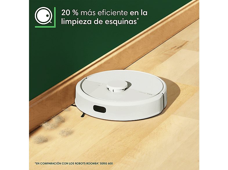 Robot friegasuelos - iRobot Roomba® 105 Combo Y351240, 12.8V, Capacidad de la Base 75 días, Autonomía 2h, Blanco — foto 7