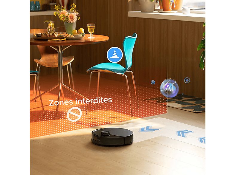 Robot friegasuelos - ROBOROCK Q10 VF+, 45 W, Potencia de succión 10000 kPa, Depósito 0,5 l, Autonomía 150min, Negro — foto 6