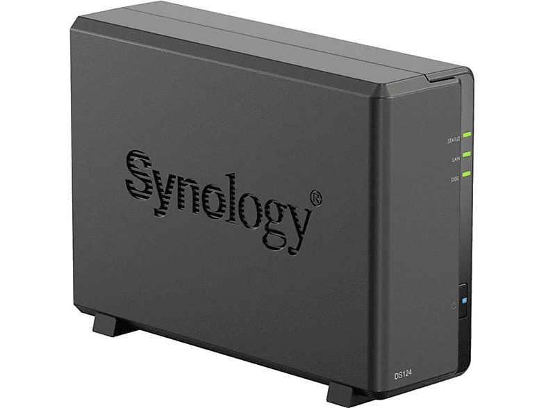 Servidor NAS  - DS124 SYNOLOGY, HDD, 108 TB (máx.), 1000 Mbps Negro — foto 3