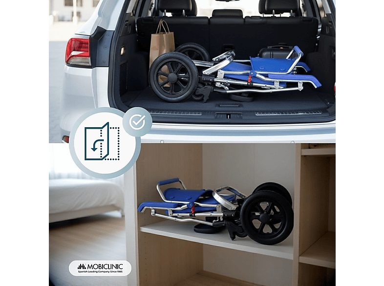 Silla de baño - MOBICLINIC Babor, 10,6 kg, Azul — foto 7