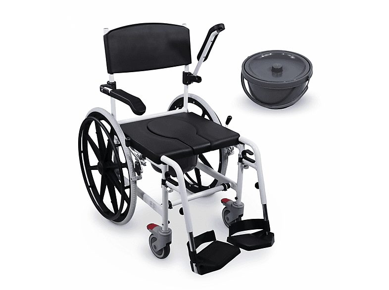 MOBICLINIC Silla de baño - MOBICLINIC Calígula, Negro