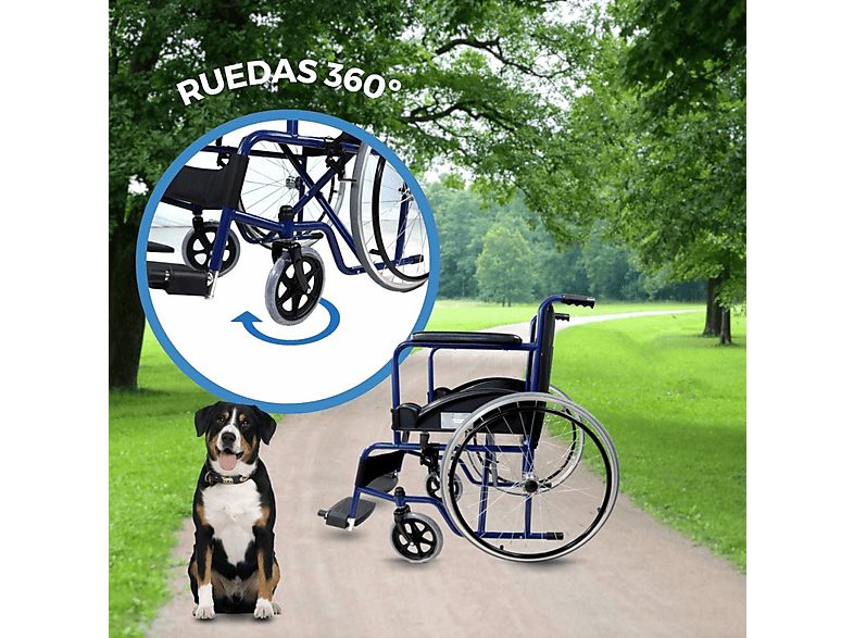 Silla de ruedas - MOBICLINIC Alcazaba, Azul — foto 7