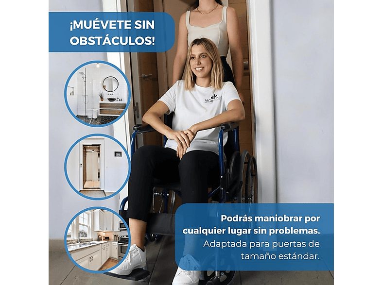 Silla de ruedas - MOBICLINIC Alcazaba, Azul — foto 8