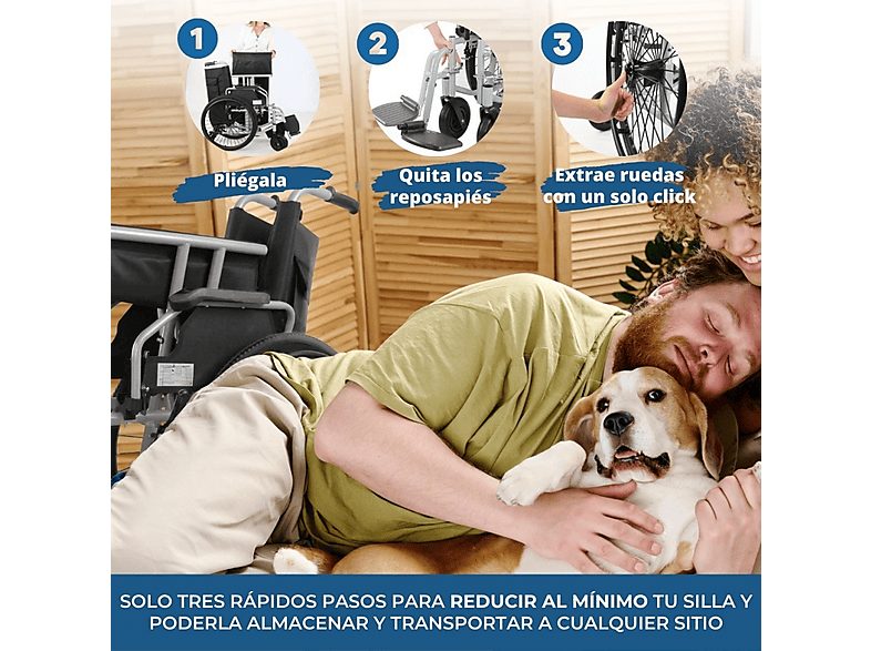 Silla de ruedas - MOBICLINIC Bariatrica, Negro — foto 4