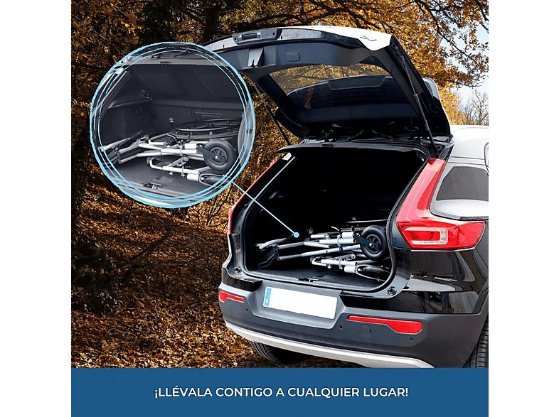 Silla de ruedas - MOBICLINIC Bariatrica, Negro — foto 5