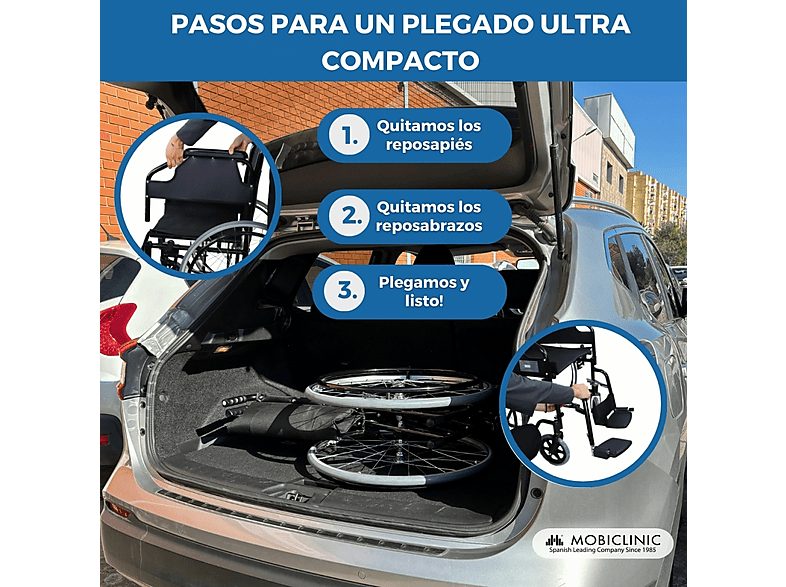 Silla de ruedas - MOBICLINIC Catedral, Negro — foto 4