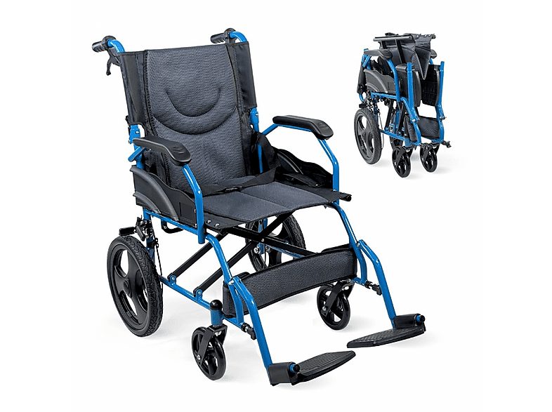 MOBICLINIC Silla de ruedas - MOBICLINIC Faraón, Azul