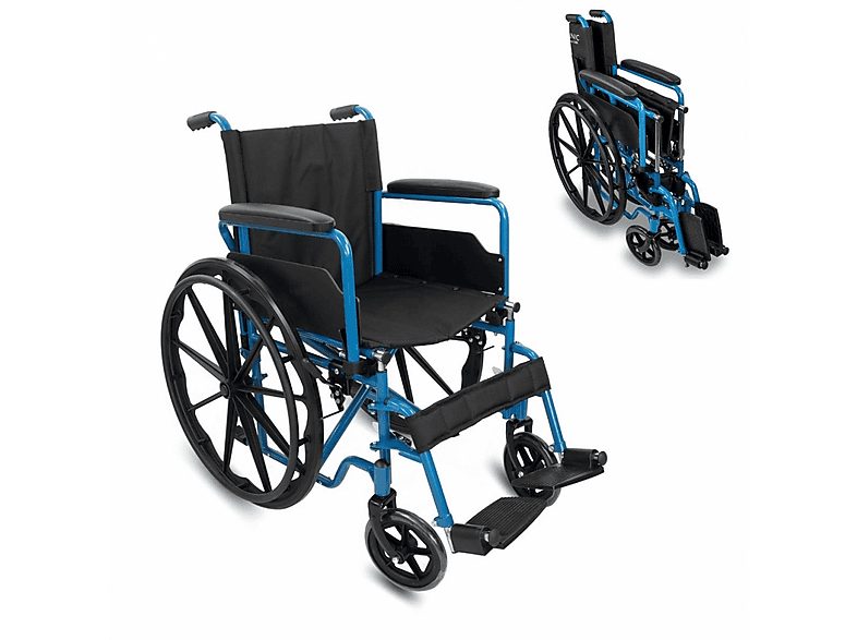 MOBICLINIC Silla de ruedas - MOBICLINIC Marsella, Azul