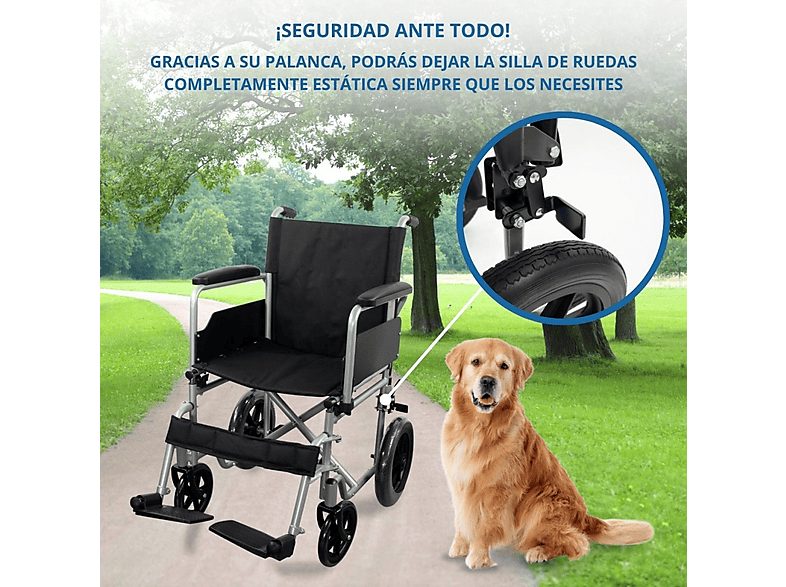 Silla de ruedas - MOBICLINIC Marsella, Gris — foto 7