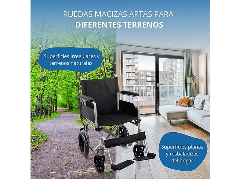 Silla de ruedas - MOBICLINIC Marsella, Gris — foto 8