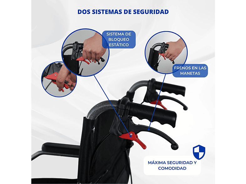 Silla de ruedas - MOBICLINIC Museo, Gris — foto 5