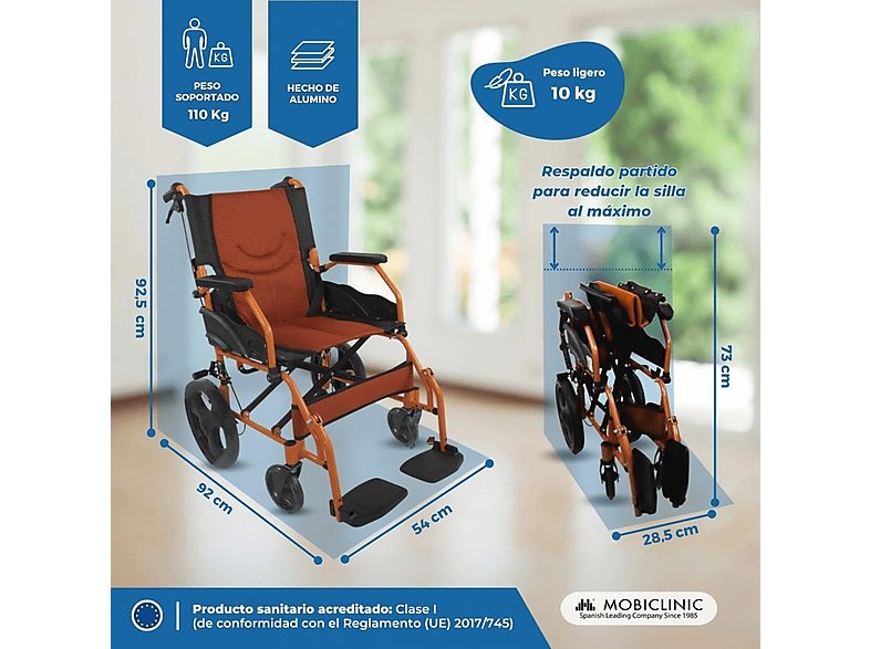 Silla de ruedas - MOBICLINIC Pirámide, Silla de ruedas — foto 2