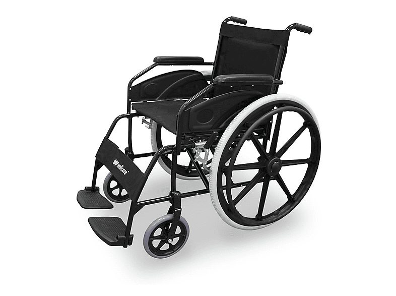 WELLCORE Silla de ruedas - WELLCORE WLLC1125, Negro