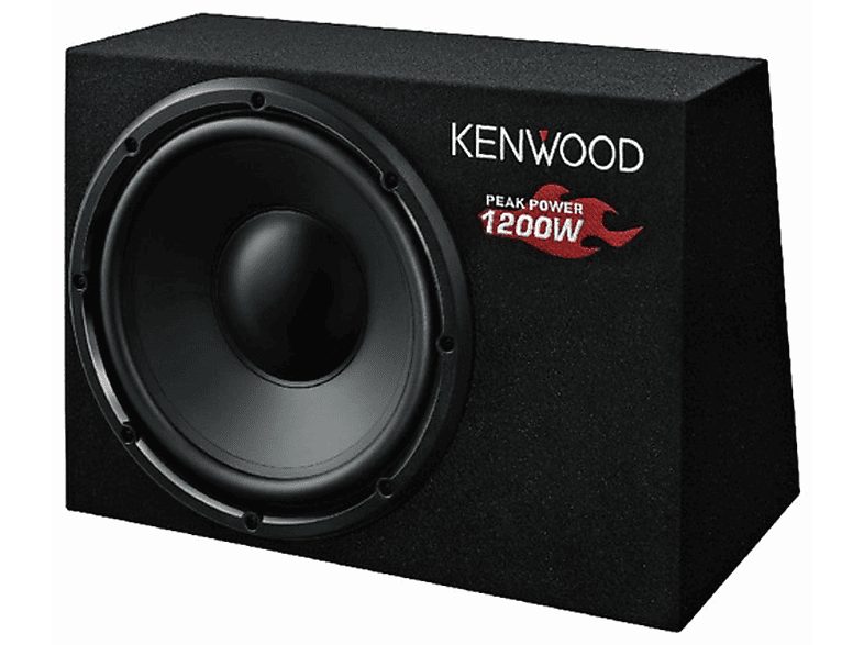Subwoofer coche  - KSC-W1200B KENWOOD, negro