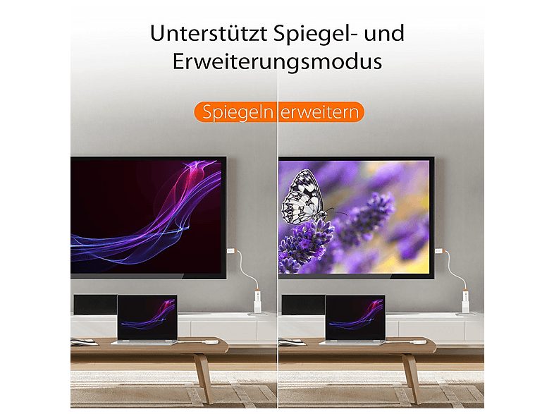 Transmisor de señal  - JVAW62-N ScreenCast USB-C J5CREATE, Blanco y Naranja — foto 5