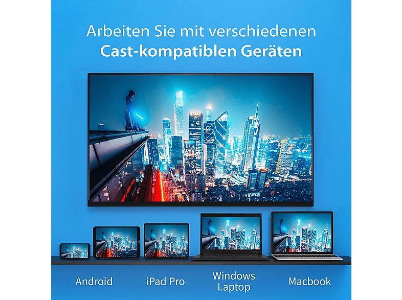 Transmisor de señal  - JVAW62-N ScreenCast USB-C J5CREATE, Blanco y Naranja — foto 7