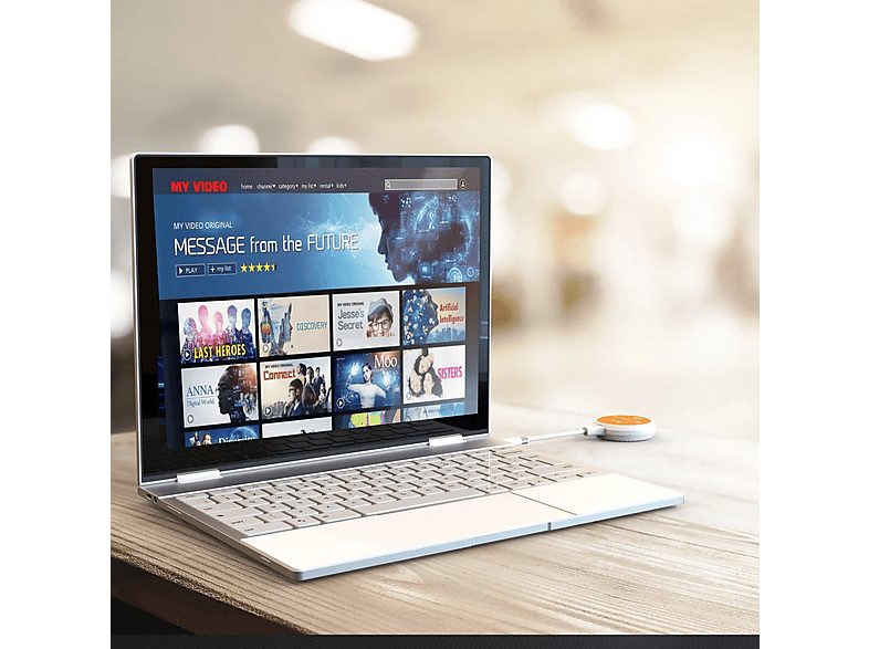 Transmisor de señal  - JVAW62-N ScreenCast USB-C J5CREATE, Blanco y Naranja — foto 8