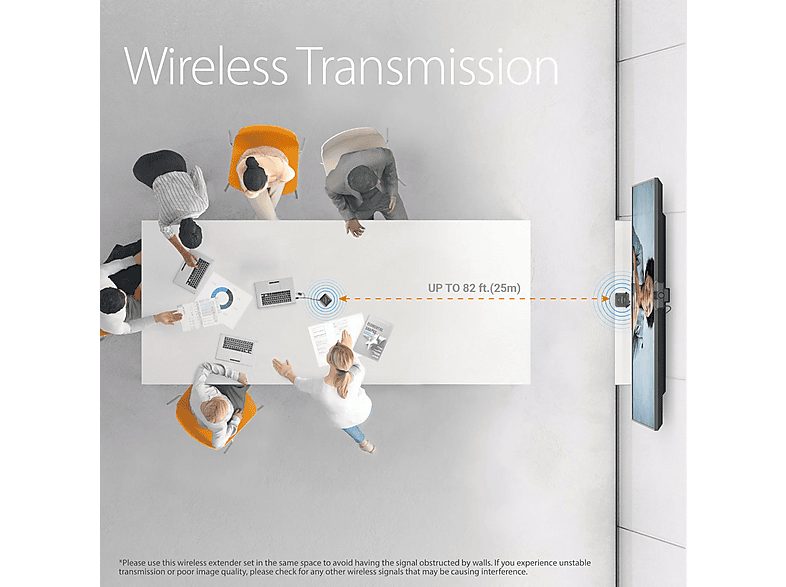 Transmisor de señal  - JVW120-N para Cámaras USB / Micrófonos / Altavoces J5CREATE, Negro — foto 8