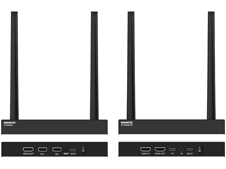 Transmisor de señal  - TV Anywhere Wireless 4K MARMITEK, Negro — foto 2