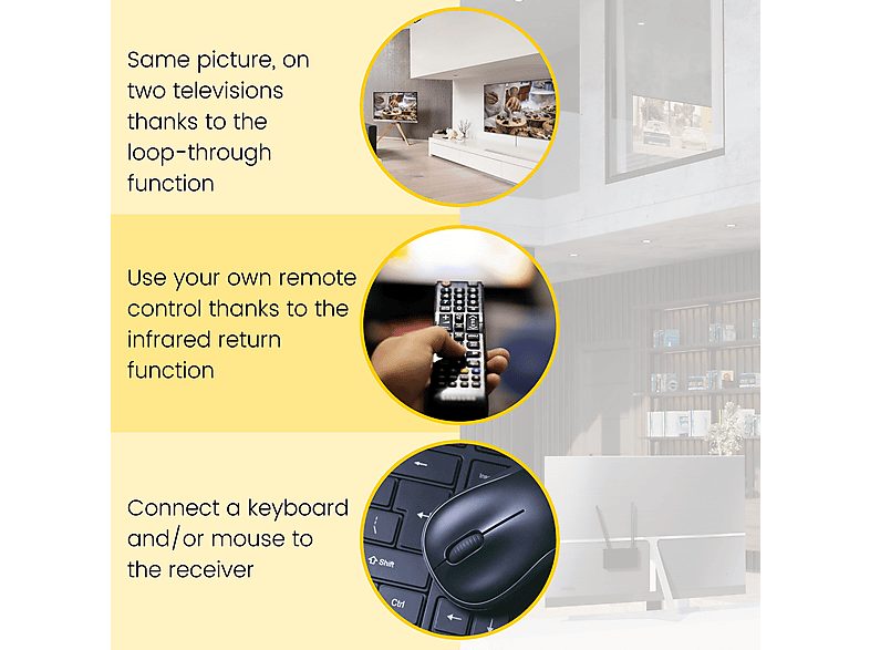 Transmisor de señal  - WHE4 MARMITEK, Negro — foto 3