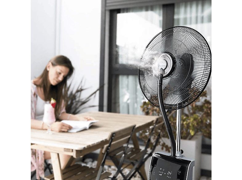 Ventilador de agua - Cecotec EnergySilence 790 FreshEssence Ionic, 90 W, 3.1 l, 12 h, Control remoto, Negro — foto 3